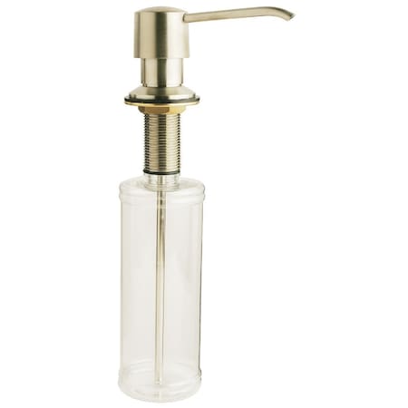 All-Source Brushed Nickel Clear Body Soap Dispenser 439038